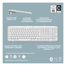 Klawiatura membranowa Logitech Signature Slim K950 Biały