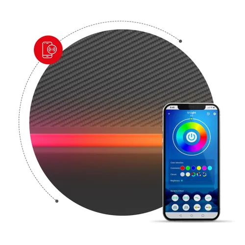 Biurko gamingowe HUZARO Hero 6.0 RGB Czarny