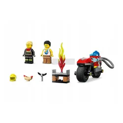 LEGO CITY 60410 STRAŻACKI MOTOCYKL RATUNKOWY zestaw klocków dla dzieci +4