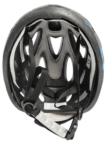 Kask rowerowy URBAN PRIME UP-HLM-EBK-BB Czarno-niebieski MTB (rozmiar L) + Magnetyczne okulary przeciwsłoneczne