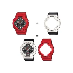 Casio Zegarek SET GA-100B-4AER + BEZEL 10395292 + PASEK 10347688