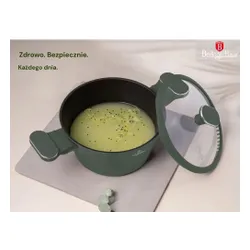 Zestaw patelni i garnków BERLINGER HAUS Matte Green BH 8208N (15 elementów)