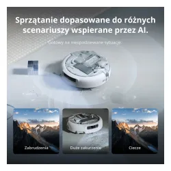 Robot sprzątający DJI Romo P2 Funkcja mopowania Stacja oczyszczająca Tworzenie mapy pomieszczenia Funkcje AI Biały