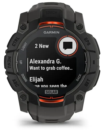 Smartwatch GARMIN Instinct 3 50mm Solar Czarny