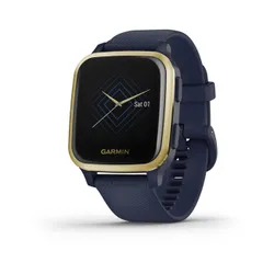 Смарт-часы Garmin Venu Sq Music темно-синий с золотистым алюминиевым безелем (010-02426-12)