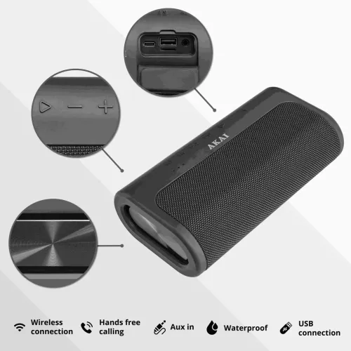 Głośnik Bluetooth AKAI ABTSW-90 60W Czarny
