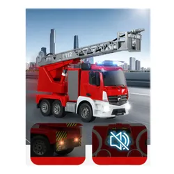 Zdalnie sterowany samochód COIL wóz strażacki Mercedes straż pożarna auto RC pilot LED