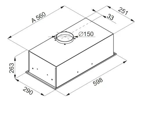 Okap Globalo Flueris 60.1 Inox