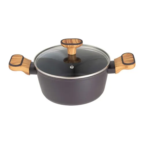 Garnek Multiclad 20Cm Z Pokrywą Bergner Bg-56036 Charcoal