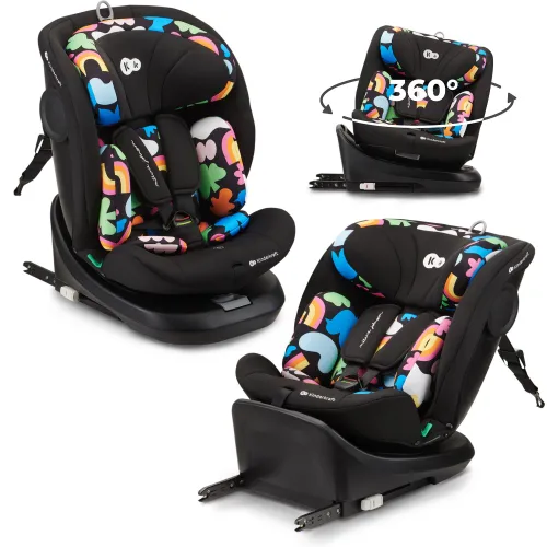 Fotelik samochodowy KINDERKRAFT I-Grow I-Size Happy shapes 40-150 cm (0-36 kg) Wielokolorowy