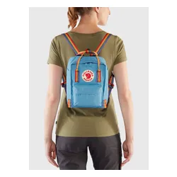 Fjallraven Kanken Gökkuşağı Mini-kobalt mavisi sırt çantası / gökkuşağı deseni