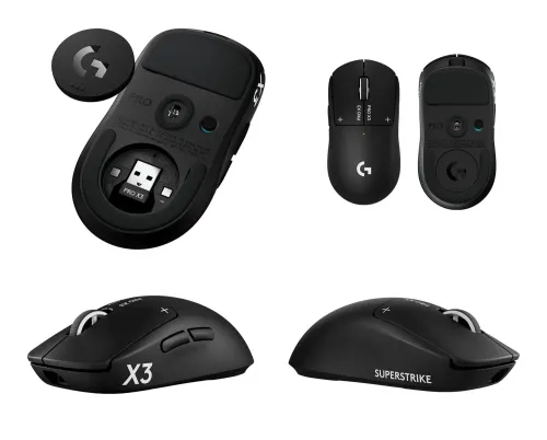 Myszka gamingowa Logitech G Pro X3 Superstrike Czarny