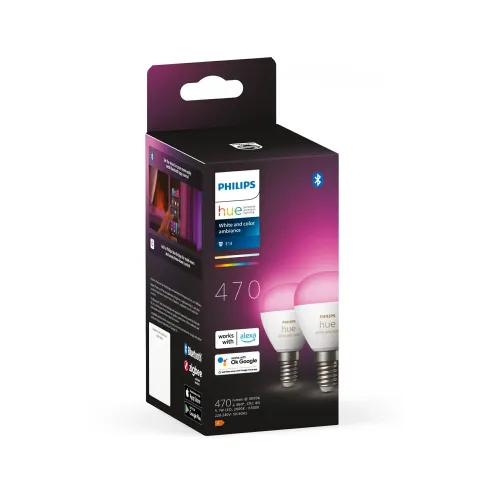 Żarówka LED Philips Hue White and Color Ambiance E14 2szt.