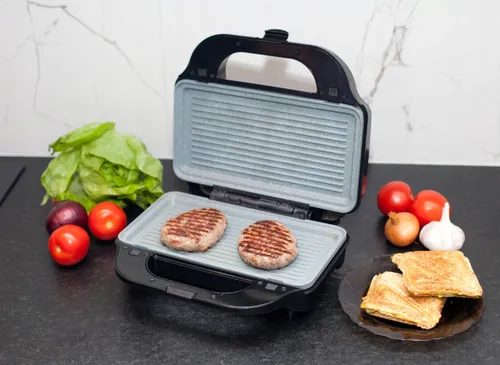 Opiekacz 3 w 1 Gofrownica Toster, Grill, Berlinger MAX2100W, marmurkowe płytki