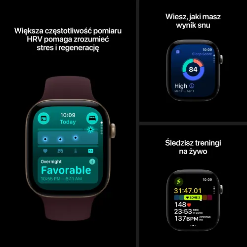Apple Watch Series 12 GPS Koperta 42 mm z aluminium w kolorze czarnym Pasek sportowy w kolorze czarnym S/M
