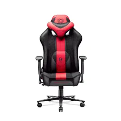 Fotel Diablo Chairs X-Player 2.0 Normal Size Gamingowy do 160kg Skóra ECO Tkanina Karmazynowo-antracytowy