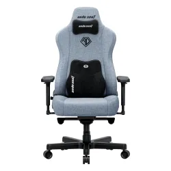 Fotel Anda Seat Kaiser 3E XL Gamingowy do 150kg Tkanina Szaro-niebieski
