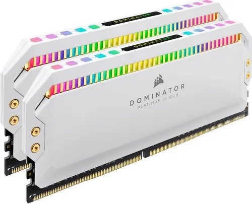 Pamięć Corsair Dominator Platinum RGB, DDR4, 16 GB, 3200MHz, CL16 (CMT16GX4M2C3200C16W)