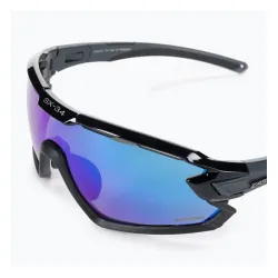 Okulary przeciwsłoneczne CASCO SX-34 Carbonic black/blue mirror