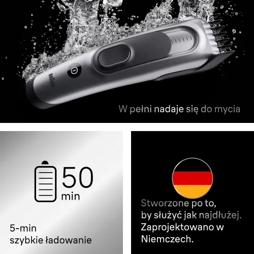 Maszynka do włosów Braun HC7590 50min