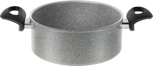 Garnek granitowy indukcyjny z 2 uchwytami BALLARINI FERRARA 24 cm Grafitowy