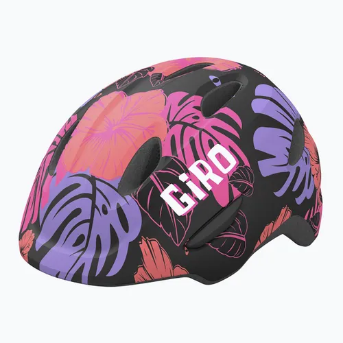 Kask rowerowy dziecięcy Giro Scamp Integrated Mips Jr matte black floral