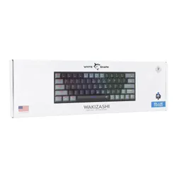 Klawiatura gamingowa White Shark Wakizashi Blue przewodowa mechaniczna podświetlana czarno-szara