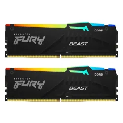 Pamięć RAM Kingston FURY Beast RGB DDR5 32GB (2 x 16GB) 6000 CL30 Czarny