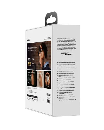 Słuchawki bezprzewodowe Baseus Inspire XH1 ANC Technologia Sound by Bose Nauszne Bluetooth 6.0 Gwiezdny Żar