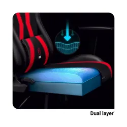 Fotel Diablo Chairs X-Horn 2.0 Small do 90kg Skóra ECO Czarno-czerwony