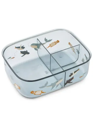 Dziecięcy pojemnik śniadaniowy Liewood Arthur Tritan Lunchbox - arctic sea / ocean view