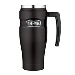 Podróżny kubek z uchwytem 470 ml Thermos Stainless King™ - matt black