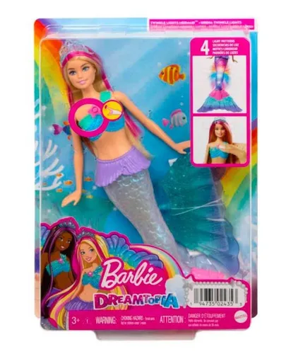 Mattel Barbie Malibu Mermaid Doll Мерцающие огни