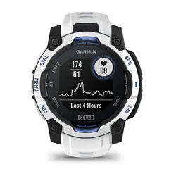 Smartwatch GARMIN Instinct 3 45mm Solar Biały + pasek biało-niebieski