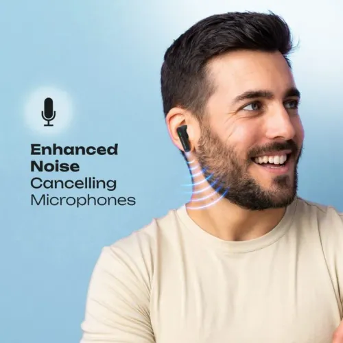 Słuchawki bezprzewodowe PowerLocus Fit ANC Dokanałowe Bluetooth 5.3 Czarny