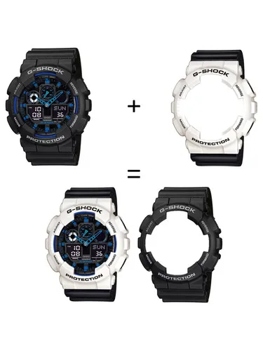 Casio Zegarek SET GA-100-1A2ER + BEZEL 10395292 + PASEK 10347688
