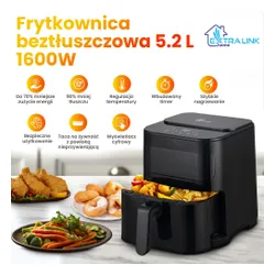 Air fryer Extralink Home SJ-520 1600W 5,2l Aplikacja mobilna