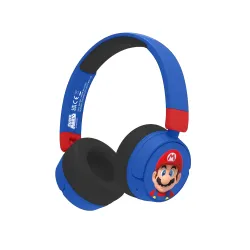 Słuchawki bezprzewodowe z mikrofonem OTL Technologies Super Mario Kids Wireless Dla Dzieci Nauszne Niebiesko-czarny