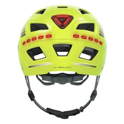 Kask rowerowy ABUS Hyban 2.0 LED Signal Żółty Miejski (rozmiar XL)