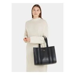 Сумка Tommy Hilfiger Th Identity Med Tote AW0AW15569 Black BDS