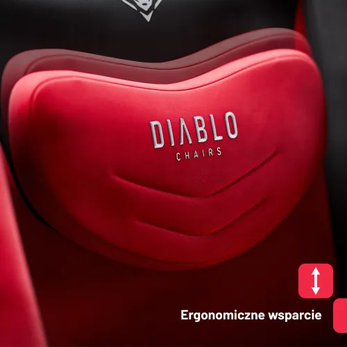 Fotel DIABLO CHAIRS X-Bager Czarno-Czerwony