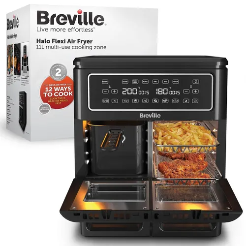 Air Fryer Frytkownica beztłuszczowa BREVILLE VDF130X 11l z podwójnym koszem