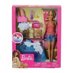Lalka Barbie Kąpiel piesków GDJ37