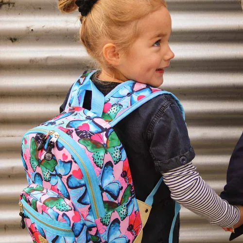 Rucsac pentru copii 3 + Pick & Pack Beautiful Butterfly S-navy