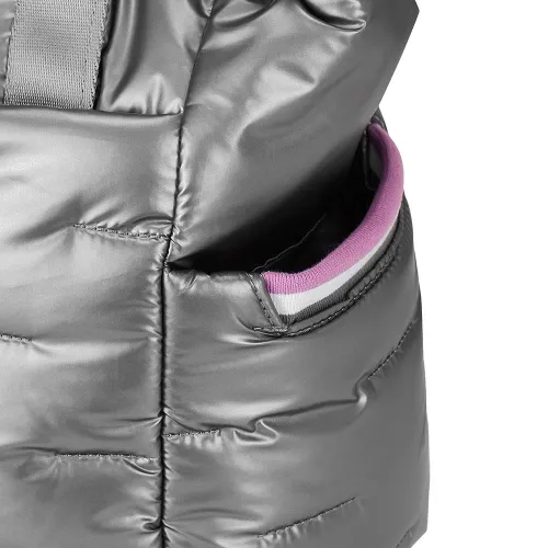 Geantă de Tote hedgren Puffer pentru femei-argint