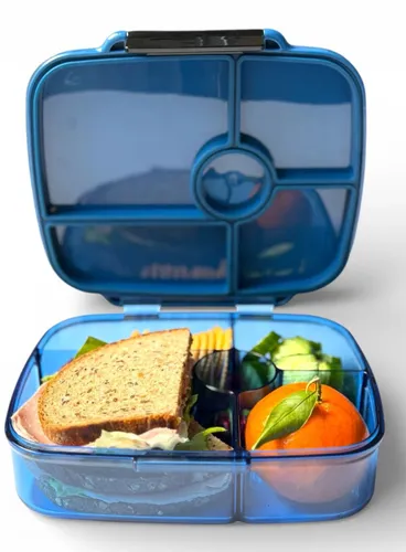 Lunchbox głęboki 5-komorowy Yumbox Go Bento Box - Oslo blue