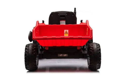 Traktor Na Akumulator Dla Dziecka Hc-306 24V 2X95W Przyczepa Eva LED Pilot
