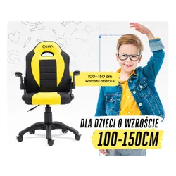 Fotel COBRA Junior Pro CRF2302 7.1T Żółto-czarny