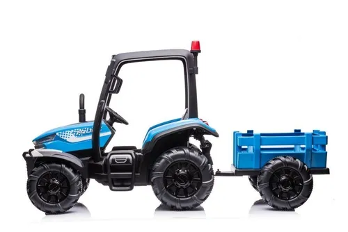 Duży Traktor Na Akumulator Dla Dziecka Blt-206 Przyczepa 24V 2X200W Pilot LED Eva Pasy Bluetooth