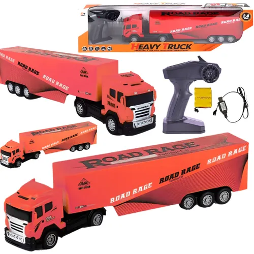 Tir Ciężarówka RC Zdalnie Sterowana Pilotem Odczepiana Naczepa Akumulator 9060-F25